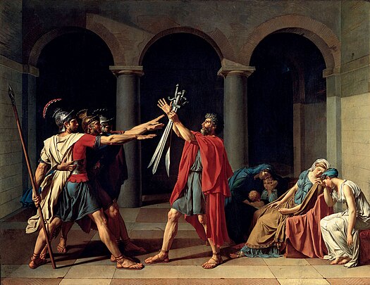 Oath of the Horatii, Jacques Louis David